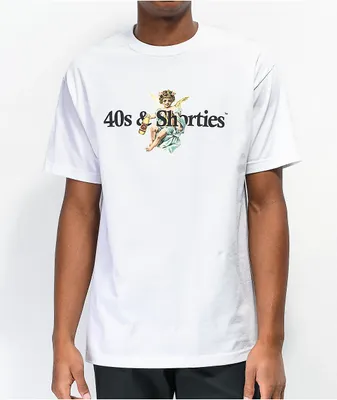 40s & Shorties Angel Logo White T-Shirt
