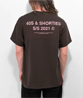 40s & Shorties General Logo Brown T-Shirt