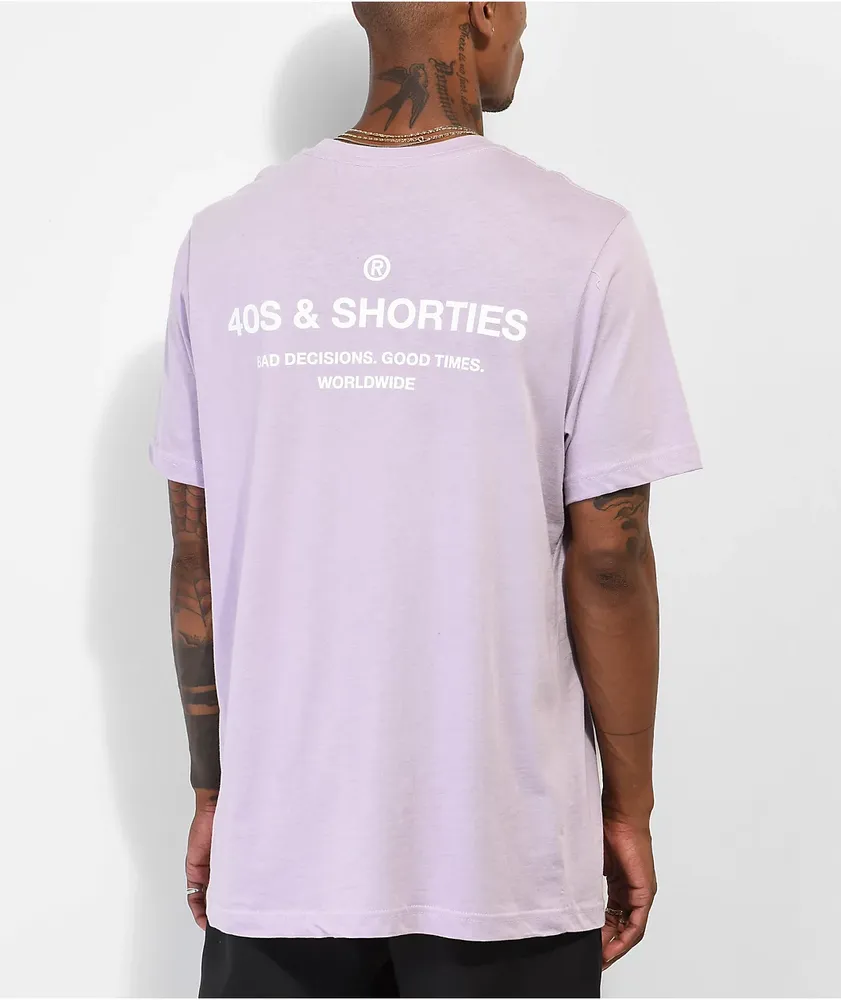 40s & Shorties General Logo Lavender T-Shirt