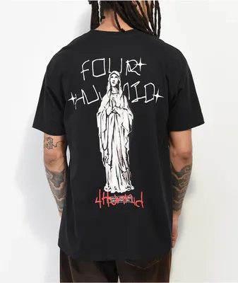 4Hunnid Maria Black T-Shirt