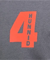 4Hunnid Skull Ties Charcoal T-Shirt