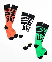 686 Compton 3 Pack Snowboard Socks