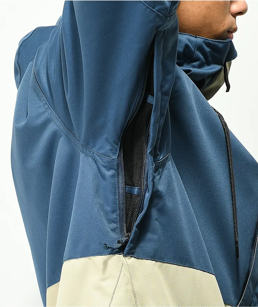 686 Foundation Navy & Beige 10k Snowboard Jacket