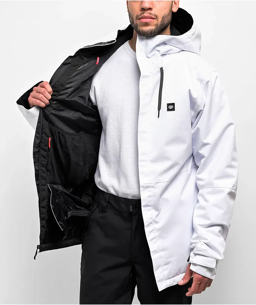 686 Foundation White 10K Snowboard Jacket