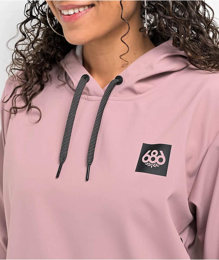 686 Tech Hoodie Mauve 10K Snowboard Jacket