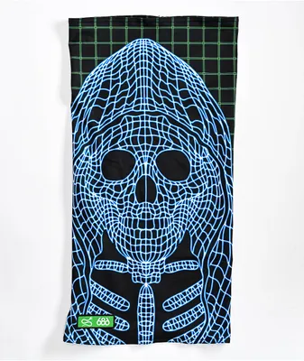 686 x Samborghini Double Layer Black & Green Face Warmer