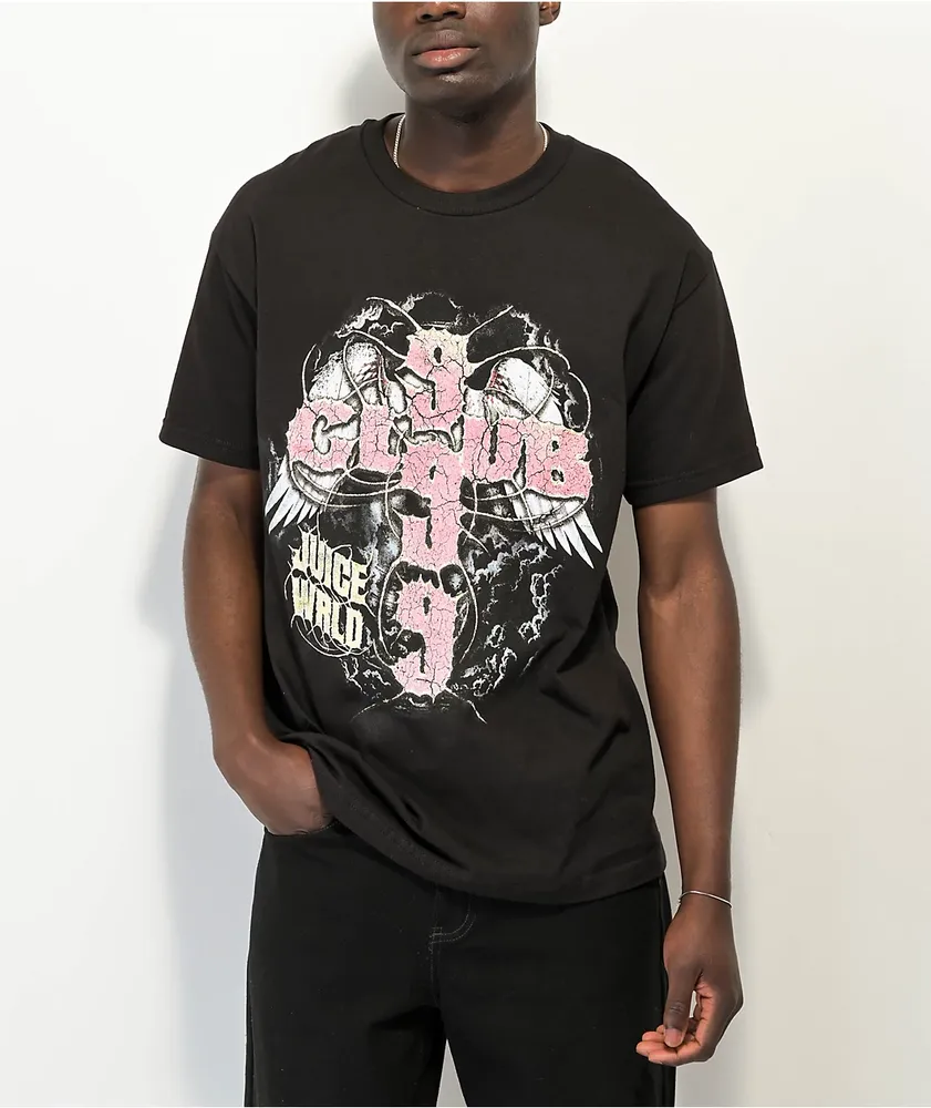 999 Club by Juice WRLD Wings Black T-Shirt