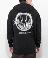 999 Club by Juice WRLD Chrome Smile Black Zip Hoodie
