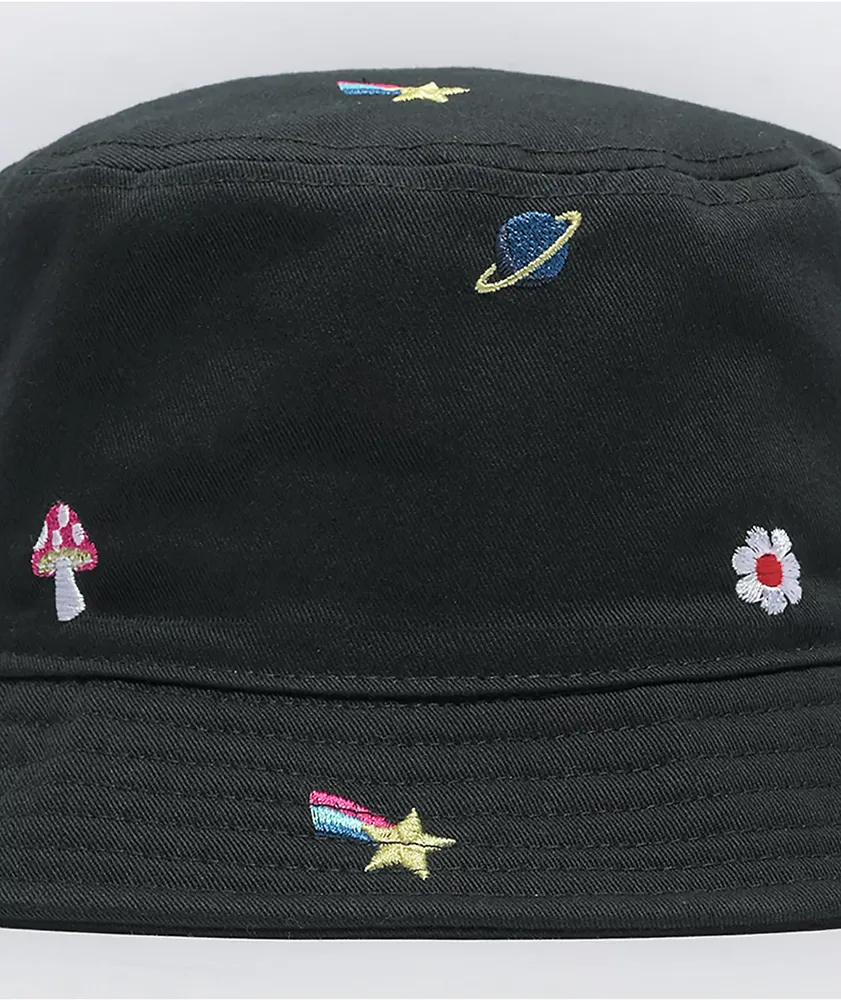 A-Lab Icon Embroidered Black Bucket Hat