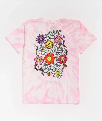 A-Lab Kids' Better Days Pink Tie Dye T-Shirt