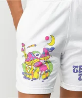 A-Lab Take A Trip White Sweat Shorts