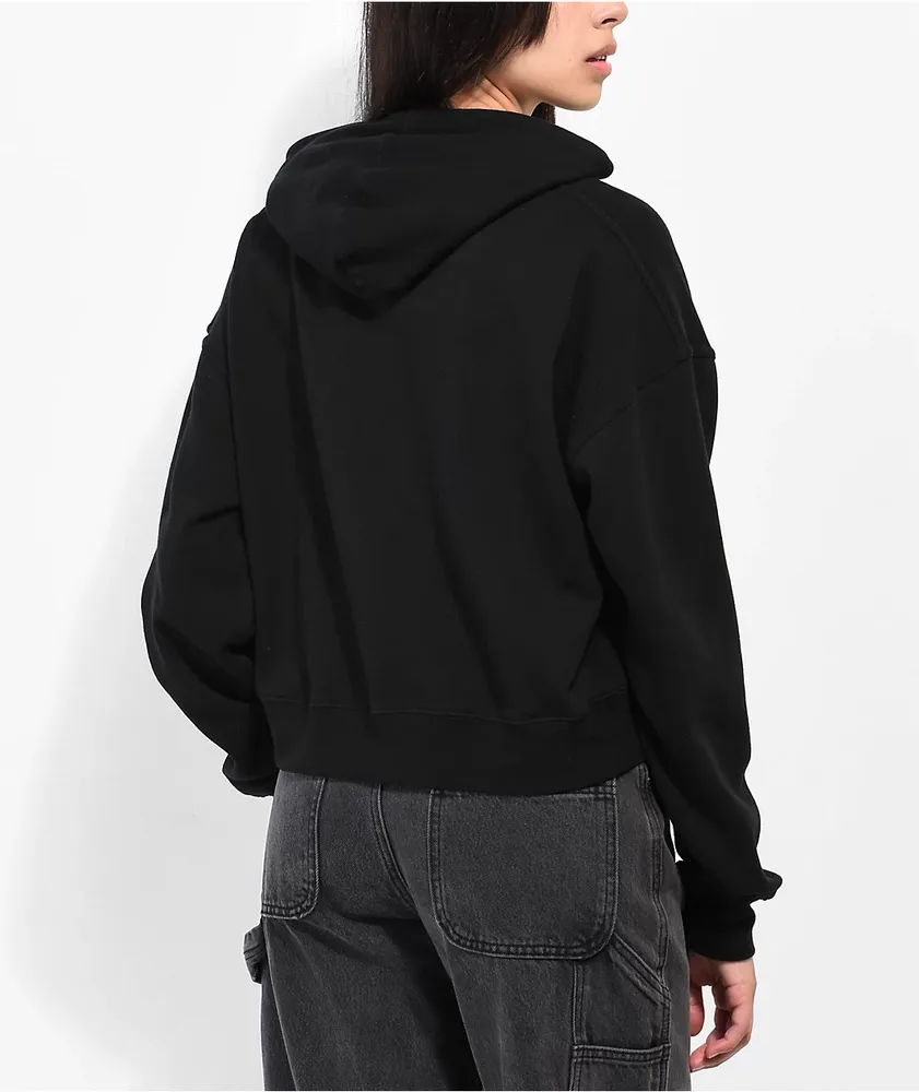 A Lost Cause Firefly Black Crop Hoodie