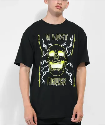 A Lost Cause High Voltage Black T-Shirt