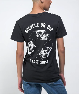 A Lost Cause Recycle Or Die Black T-Shirt