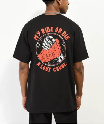 A Lost Cause Ride Or Die Black T-Shirt
