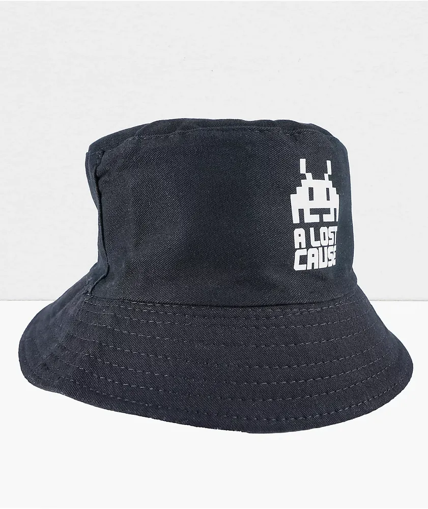 A Lost Cause Space Invader Black Bucket Hat