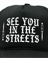 A Lost Cause Streets Black Trucker Hat