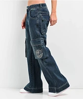 A.LAB Ether Blue Cargo Loose Jeans