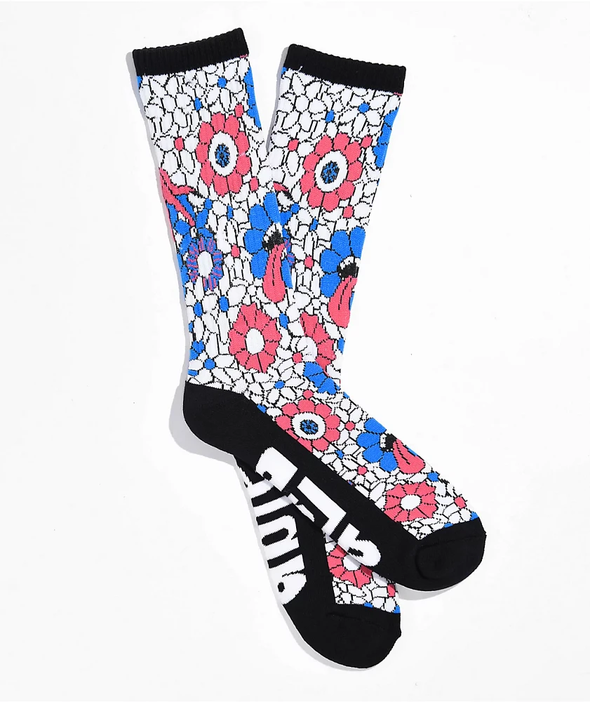 A.LAB Felt It White & Black Crew Socks