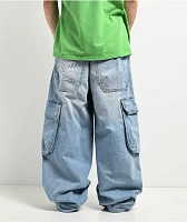 A.LAB Rave Light Blue Cargo Jeans