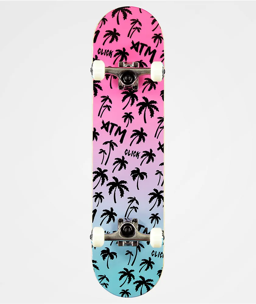 ATM Neon Beach 7.75" Skateboard Complete