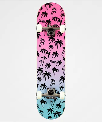 ATM Neon Beach 7.75" Skateboard Complete