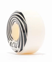 Acid Chemical Swirly 55mm 99a White Skateboard Wheels