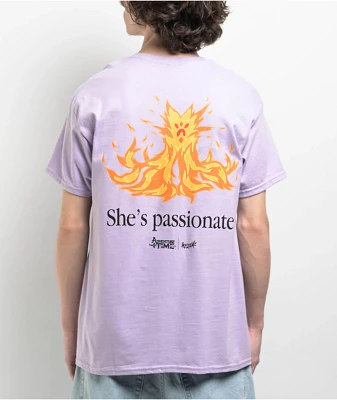 Adventure Time x Welcome Flame Princess Purple T-Shirt