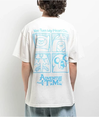 Adventure Time x Welcome Heart On White T-Shirt