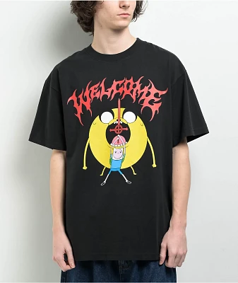Adventure Time x Welcome Reality Black T-Shirt