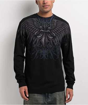 Affliction Ice Blade Black Long Sleeve T-Shirt