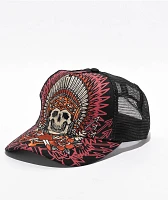 Affliction Mystic Helper Black Trucker Hat