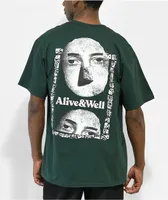 Alive & Well Stoned Dark Green T-Shirt