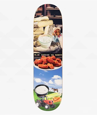 Alltimers Blue Cheese Vs. Ranch 8.25" Skateboard Deck