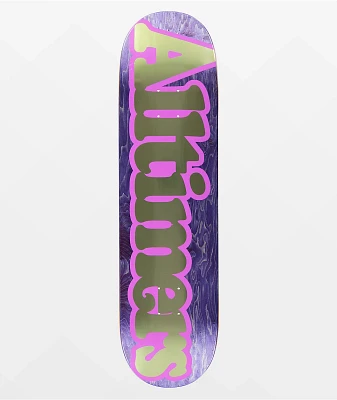 Alltimers Broadway Purple 8.25" Skateboard Deck