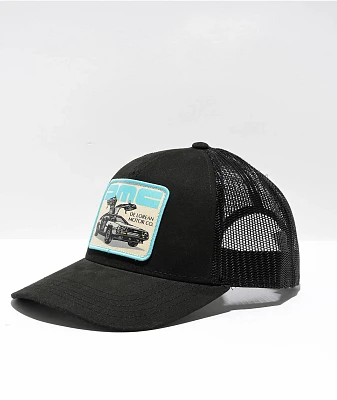 American Needle x DMC Valin Patch Black Trucker Hat