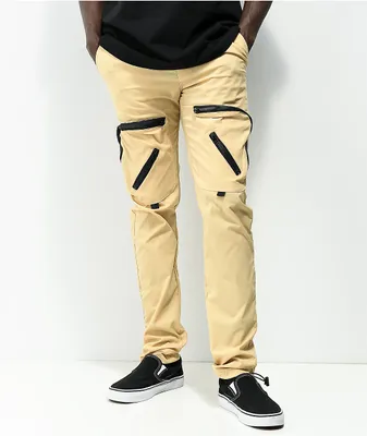 American Stitch Khaki Nylon Cargo Pants