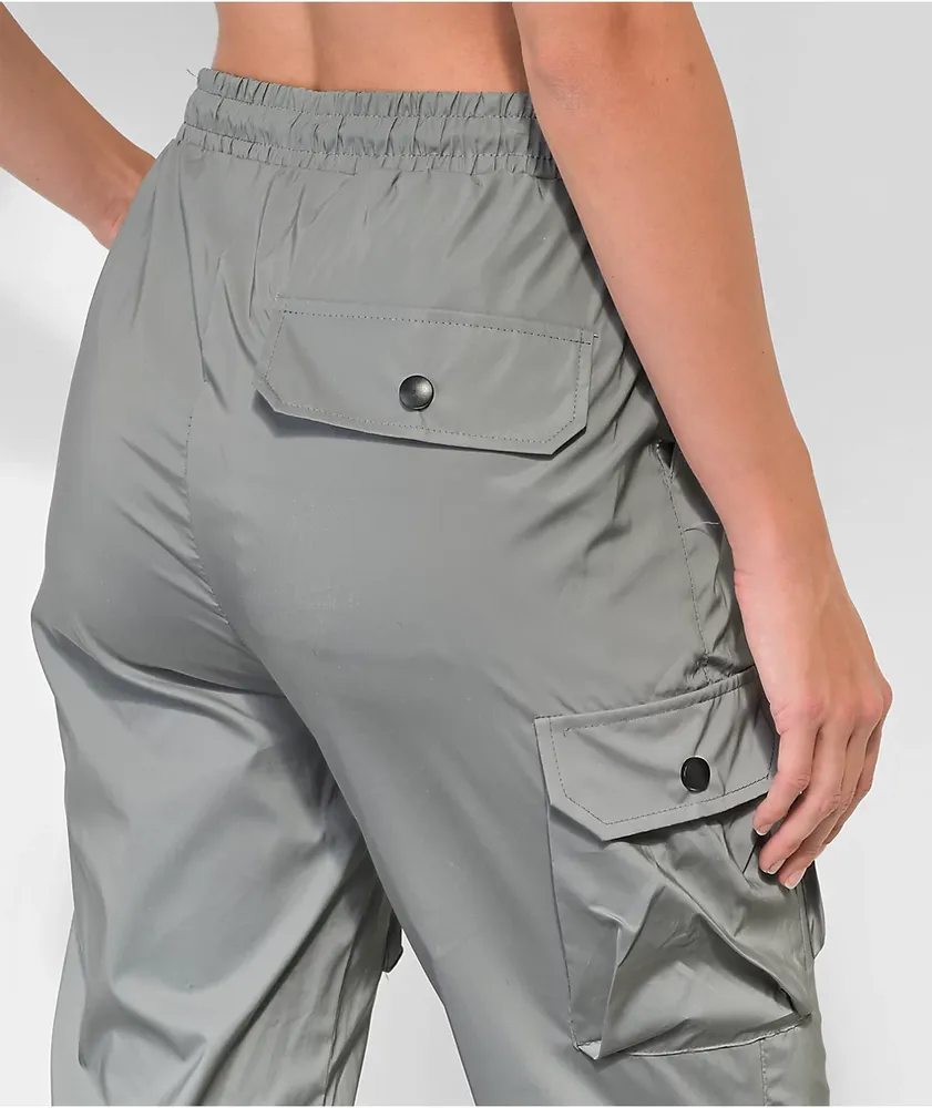 American Stitch Silver Reflective Jogger Pants
