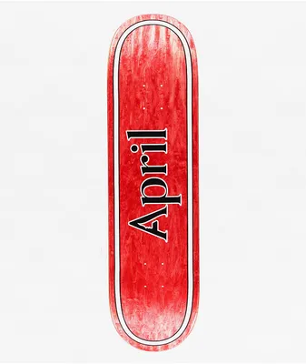 April Red OG Logo 8.5" Skateboard Deck
