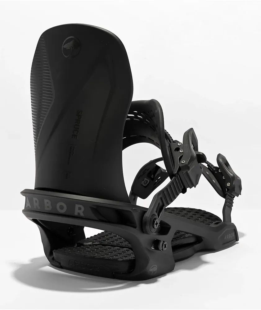 Arbor Spruce Black Snowboard Bindings 2023