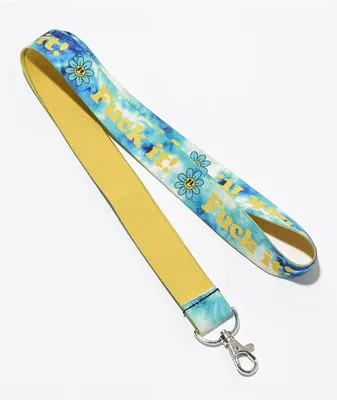 Artist Collective Fuckit Blue Lanyard