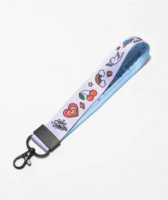 Artist Collective Harmony Doddles White Wrist Lanyard