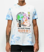Artist Collective In Your Hands Blue Tie Dye T-Shirt