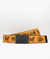 Artist Collective Love Burns Orange Web Belt