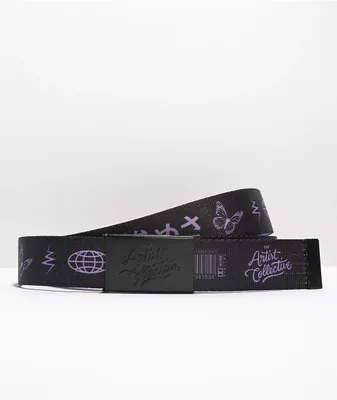 Artist Collective Misery Icons Black Web Belt