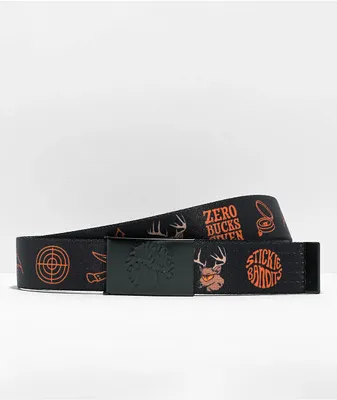 Artist Collective No Bucks Reversible Black & Camo Web Belt