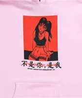 Artist Collective Not You Kanji Pink Hoodie