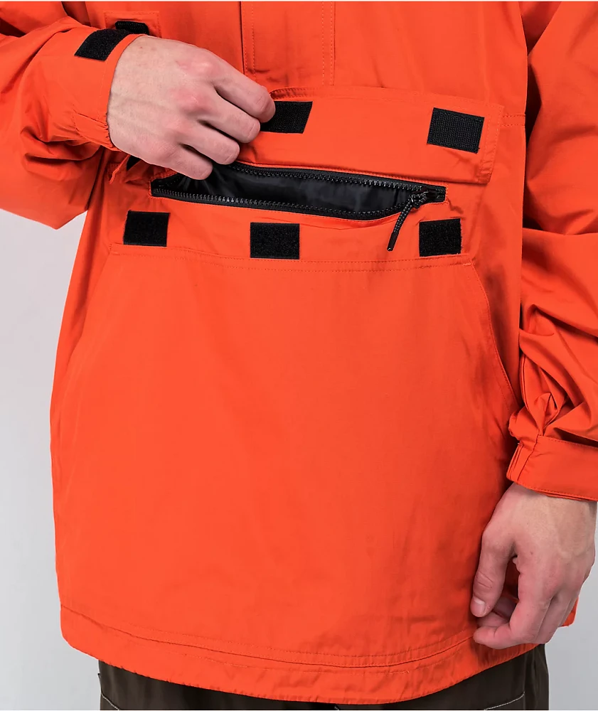 Autumn Cascade Blaze Orange Anorak Jacket