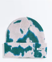 Autumn Surplus Blue & Mauve Tie Dye Beanie