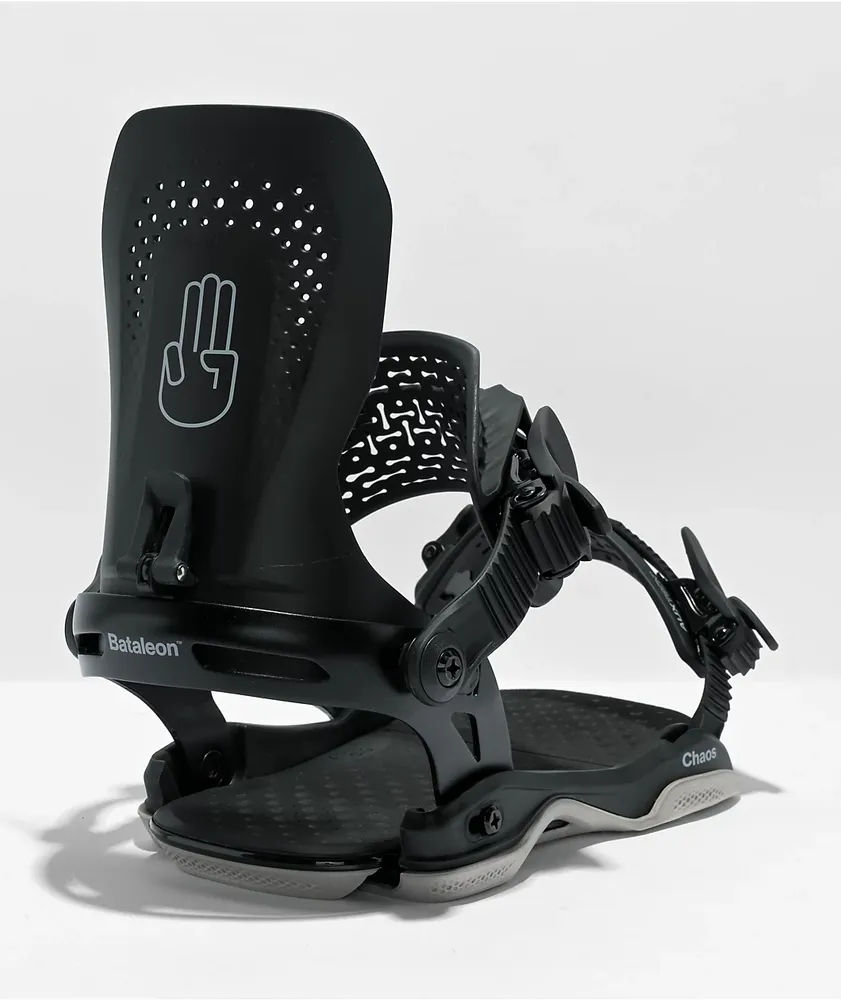 Bataleon Chaos Asymwrap Black Snowboard Bindings 2023